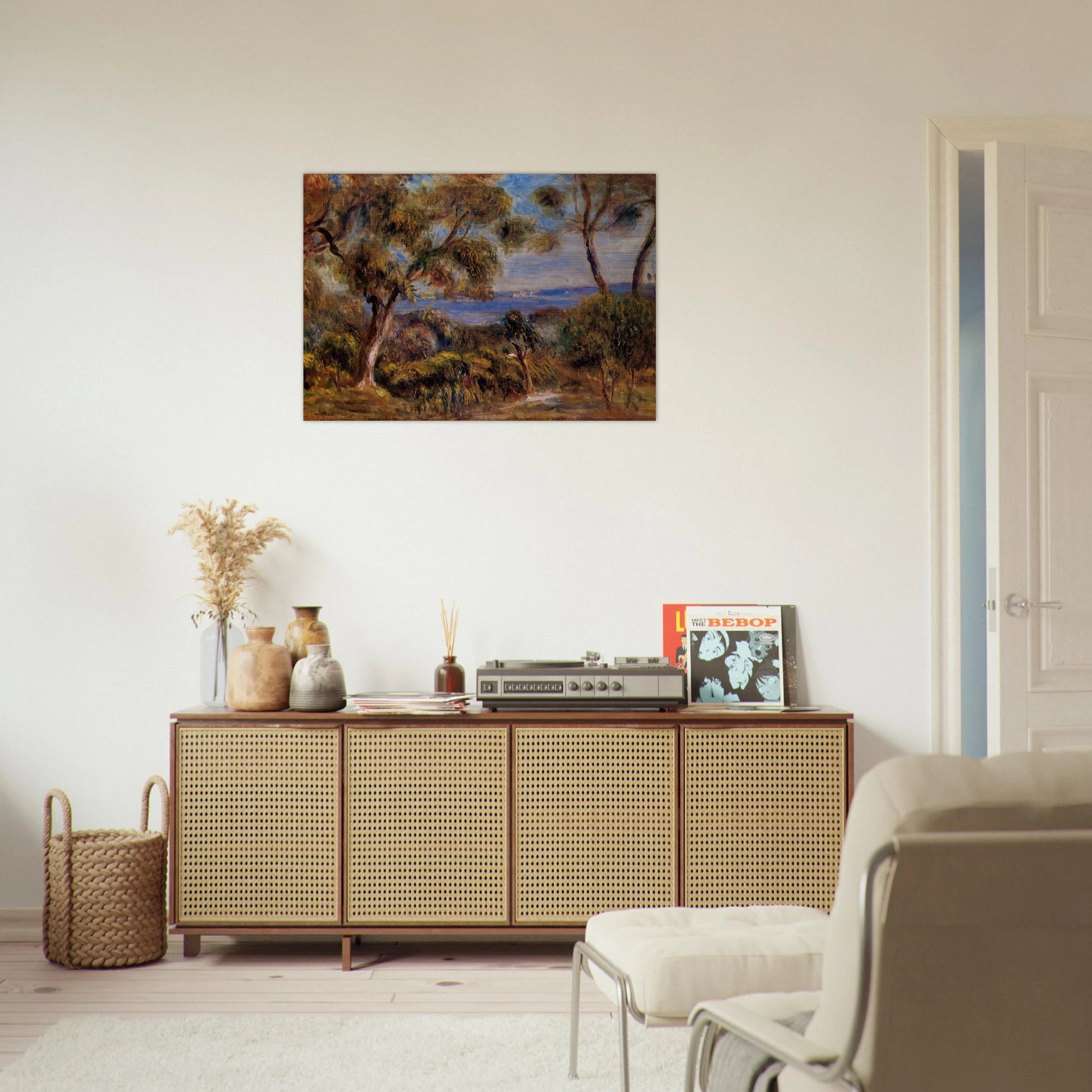 The Sea at Cagnes - Pierre-Auguste Renoir Brushed Aluminum Print - 70x100 cm / 28x40 inches | Pierre-Auguste Renoir Aluminum Print | Pierre-Auguste Renoir Prints