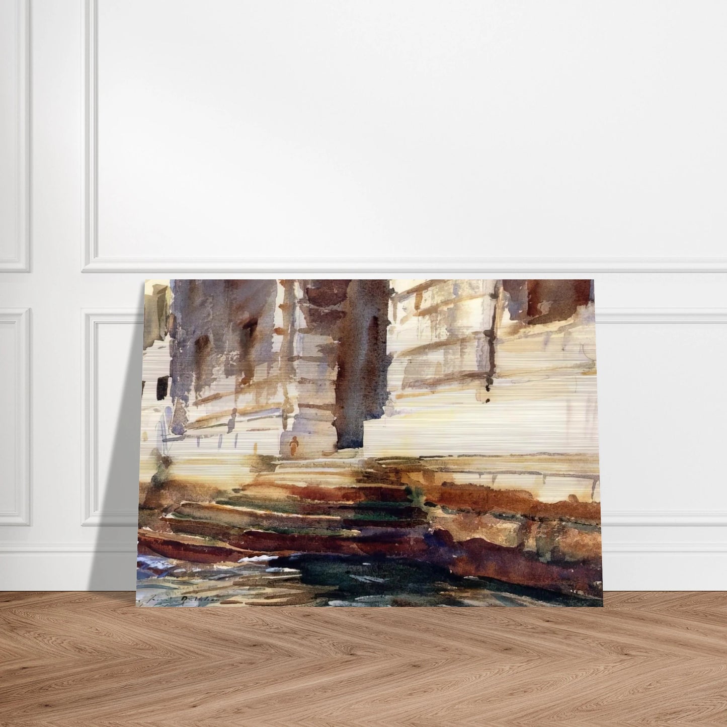 Steps of a Palace - John Singer Sargent Brushed Aluminum Print - 70x100 cm / 28x40 inches | John Singer Sargent Aluminum Print | John Singer Sargent Prints