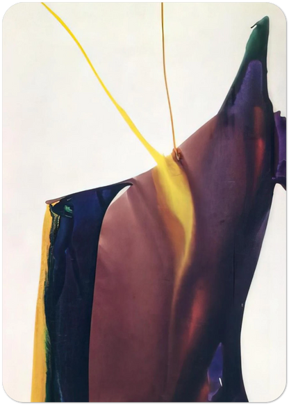 Phenomena Yellow Strike - 1963 By Paul Jenkins Pack of 10 Post Cards | Paul Jenkins Post Cards | A6 (10.5 x 14.8 cm) - 4.1 x 5.8 inches