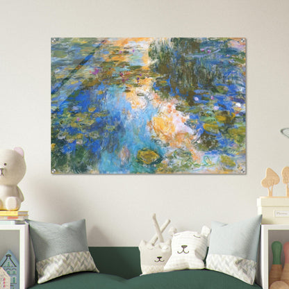 The Water Lily Pond X - claude monet Acrylic Print - 70x100 cm / 28x40″ inches