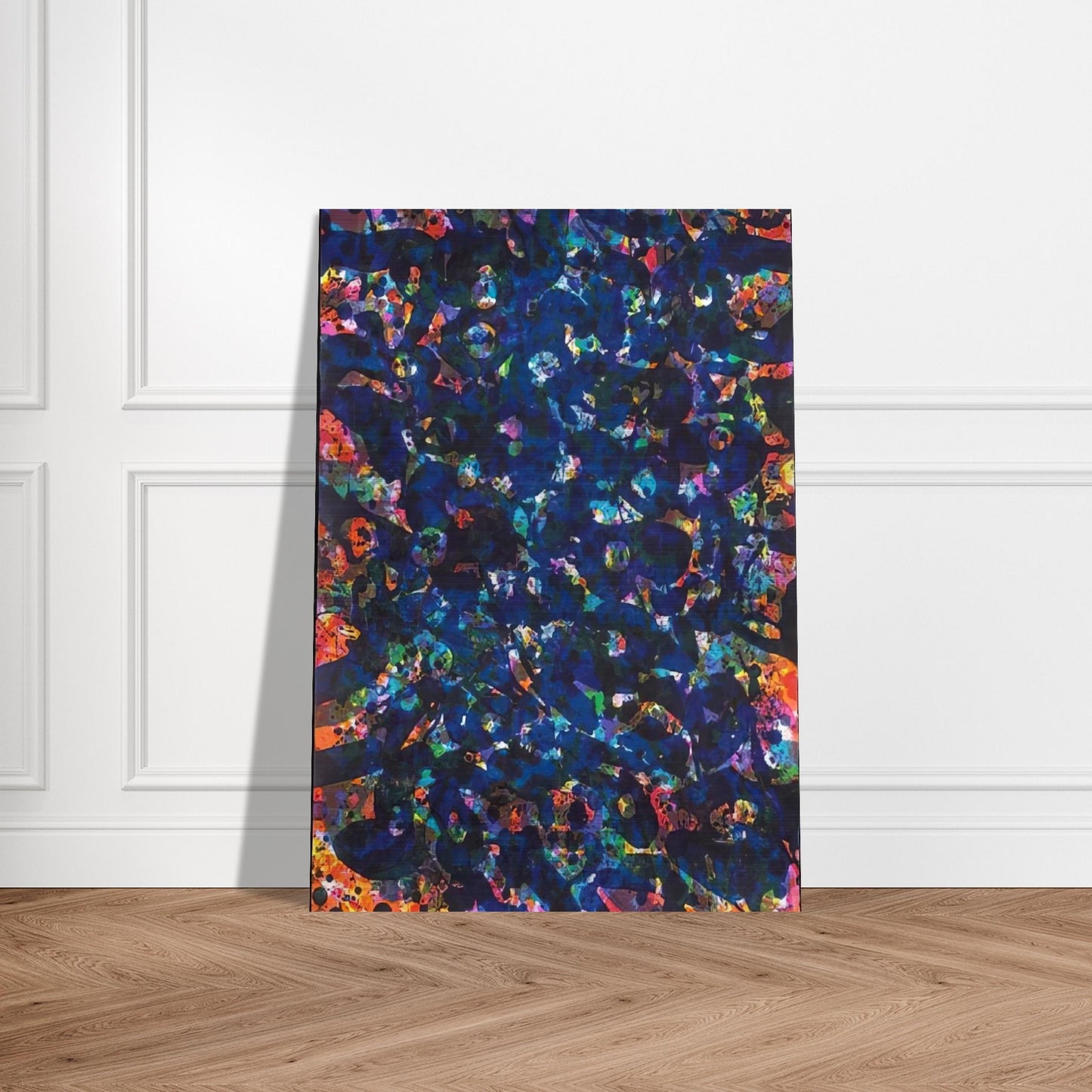 Her Blue Deeps - Sam Francis Brushed Aluminum Print - 70x100 cm / 28x40 inches | Sam Francis Aluminum Print | Sam Francis Prints