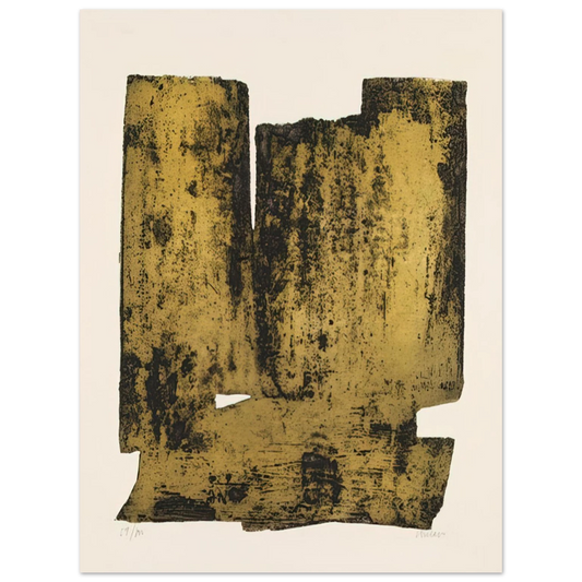 Pierre Soulages - Eau forte XII - 1957 Fine Art Poster - Default Title