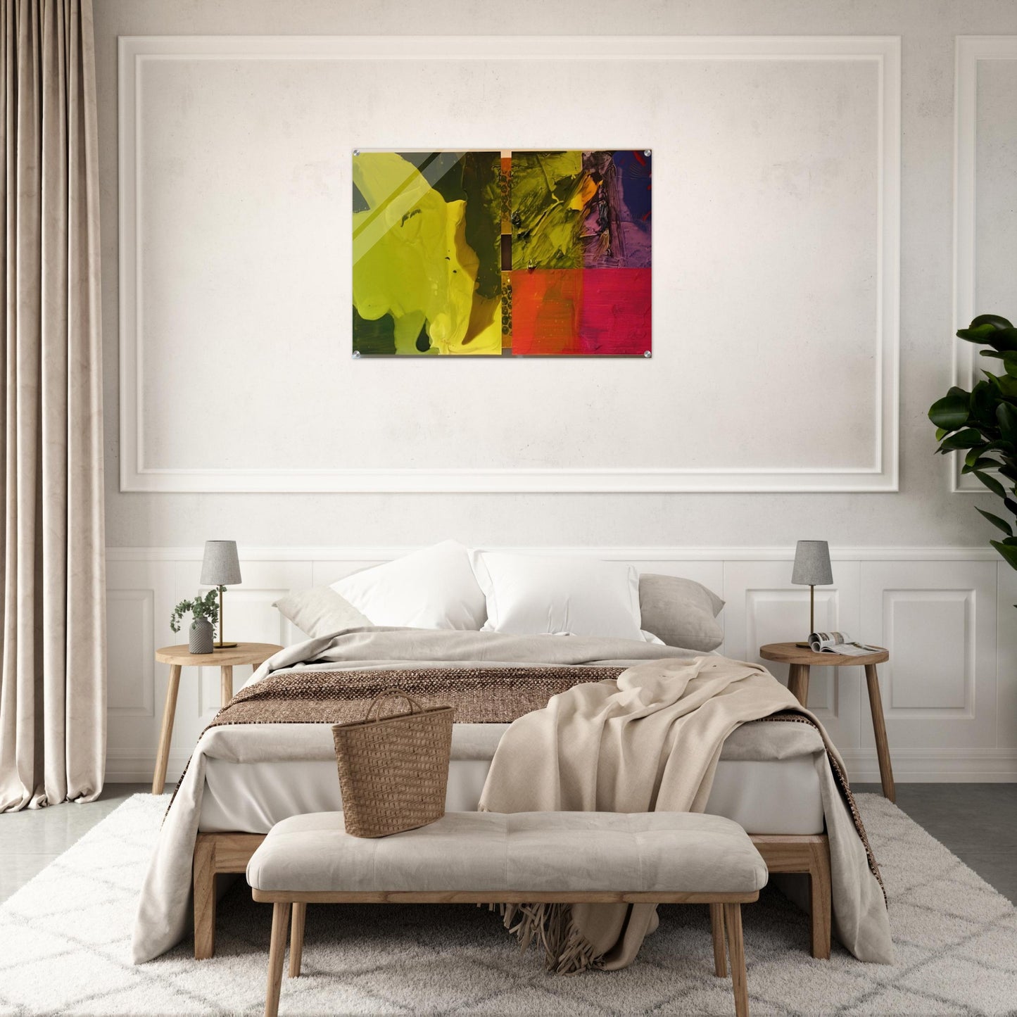 Sea Color - Sam Gilliam Acrylic Print - 70x100 cm / 28x40″ inches | Sam Gilliam Wall Art | Sam Gilliam Prints