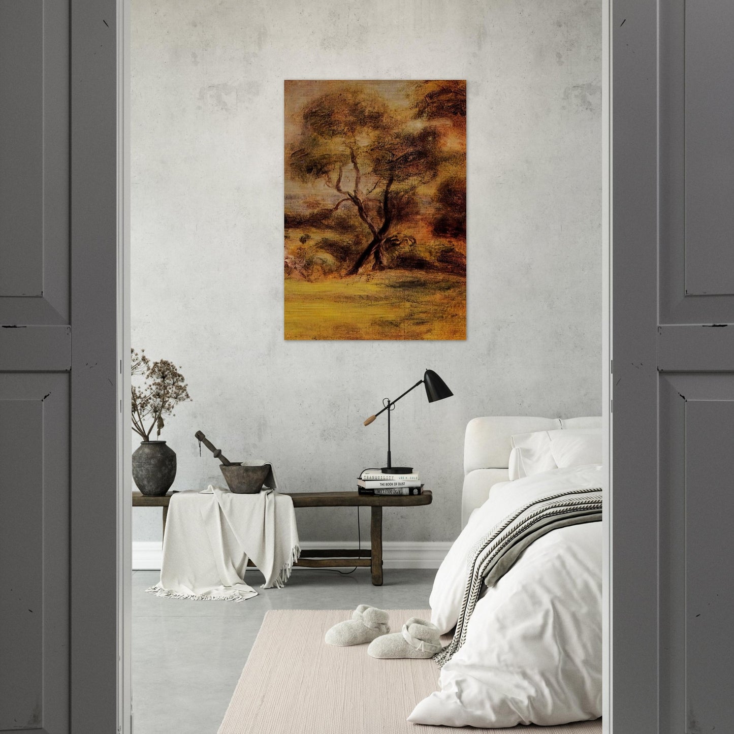 A Walk by the Sea - Pierre-Auguste Renoir Brushed Aluminum Print - 70x100 cm / 28x40 inches | Pierre-Auguste Renoir Aluminum Print | Pierre-Auguste Renoir Prints