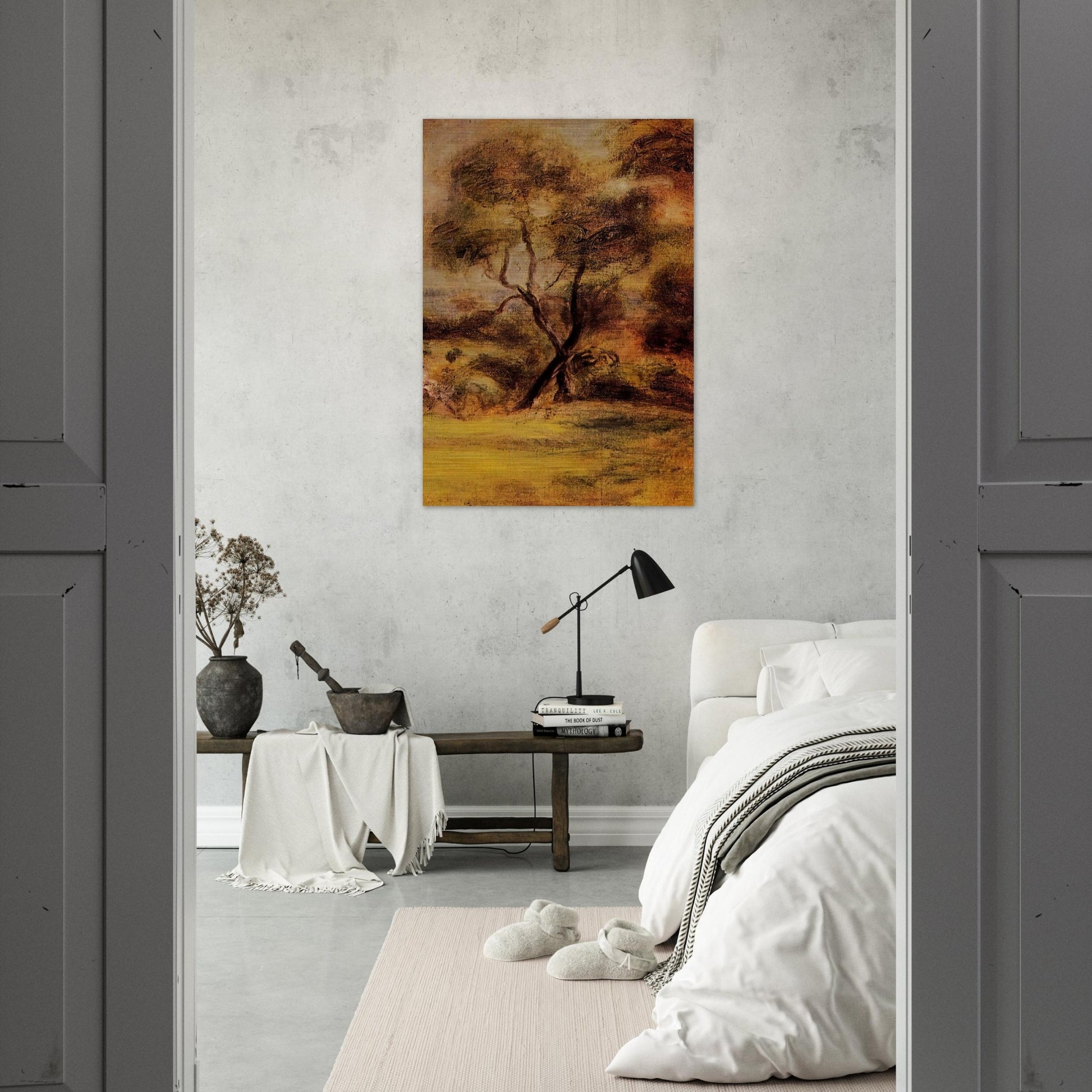 A Walk by the Sea - Pierre-Auguste Renoir Brushed Aluminum Print - 70x100 cm / 28x40 inches | Pierre-Auguste Renoir Aluminum Print | Pierre-Auguste Renoir Prints