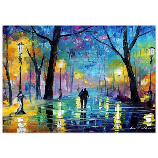 Leonid Afremov - Leonid Afremov Brushed Aluminum Print - 70x100 cm / 28x40 inches | Leonid Afremov Aluminum Print | Leonid Afremov Prints