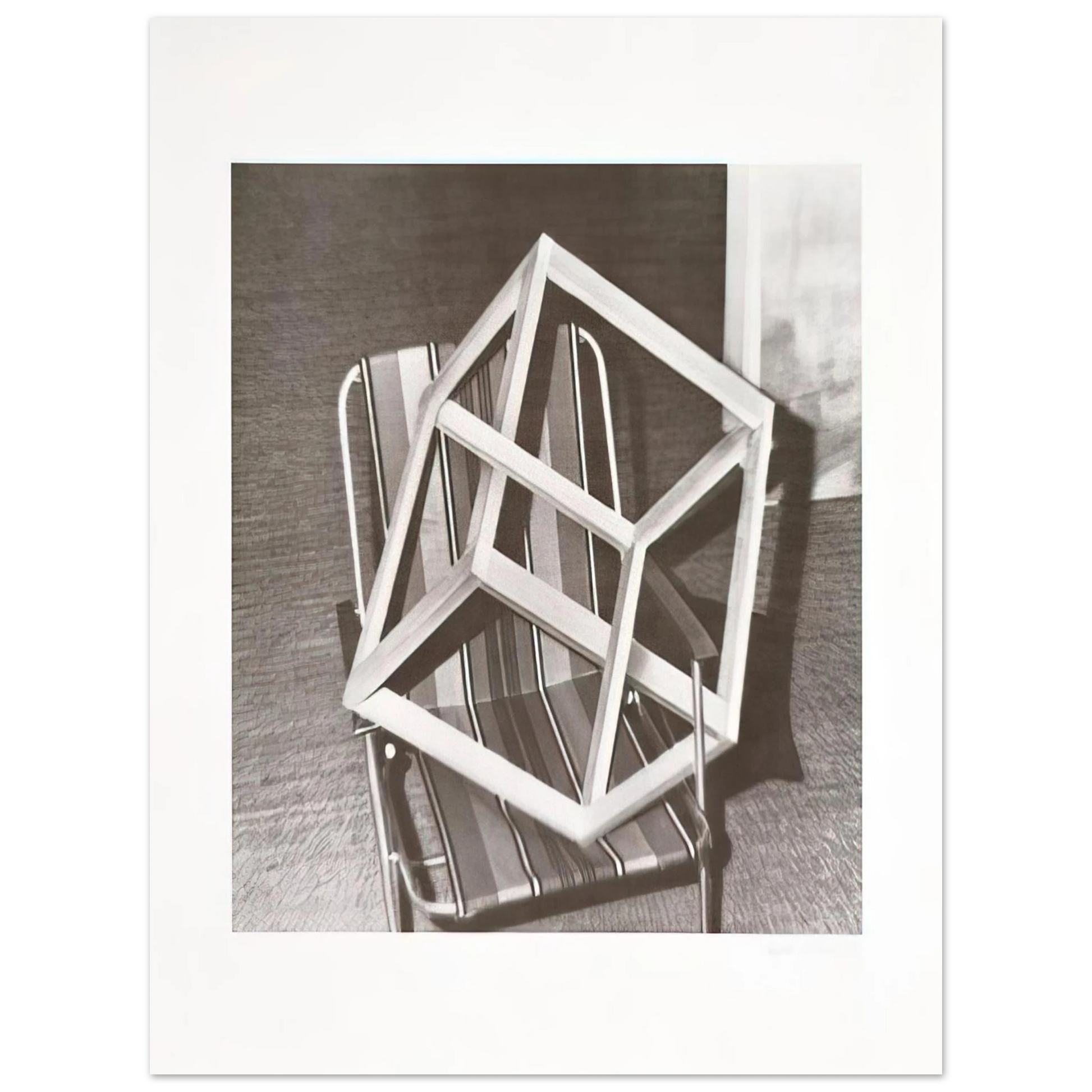 Gerhard Richter - CUBE ON LAWNCHAIR Fine Art Poster - Default Title