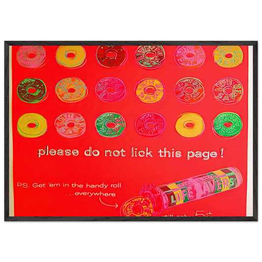 Life Savers - Andy Warhol Framed Art Print – Black Wooden Frame - Default Title - -Framed Art Print