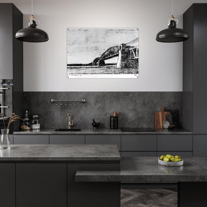 RAILWAY BRIDGE OOSTERBEEK - MC Escher Acrylic Print - 70x100 cm / 28x40″ inches | MC Escher Wall Art | MC Escher Prints