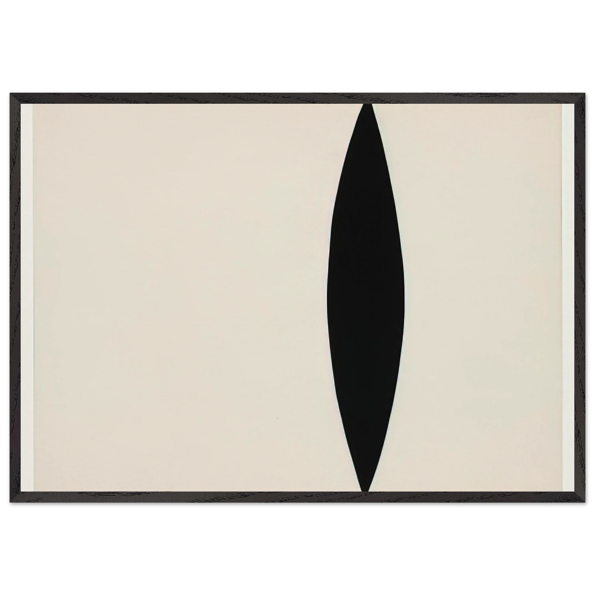 Mandorla Form - Ellsworth Kelly Framed Art Print – Black Wooden Frame - Default Title - -Framed Art Print