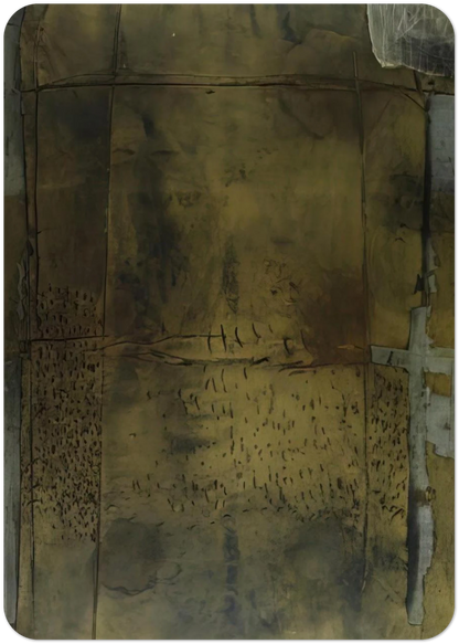 GREY OCHRE 1958 By Antoni Tapies Pack of 10 Post Cards | Antoni Tapies Post Cards | A6 (10.5 x 14.8 cm) - 4.1 x 5.8 inches