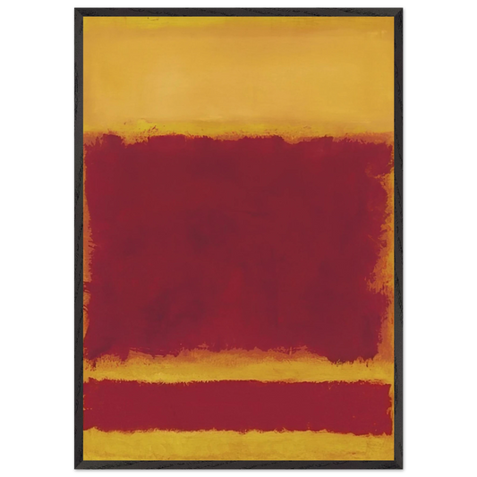 Composition - 1958 N1 - Mark Rothko Framed Art Print – Black Wooden Frame - Default Title - -Framed Art Print