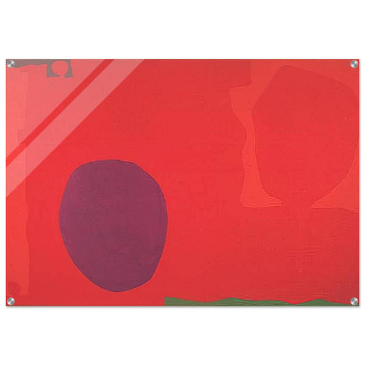 Cadmium with Violet, Scarlet, Emerald, Lemon and Venetian - 1969 - Patrick Heron Acrylic Print - 70x100 cm / 28x40″ inches