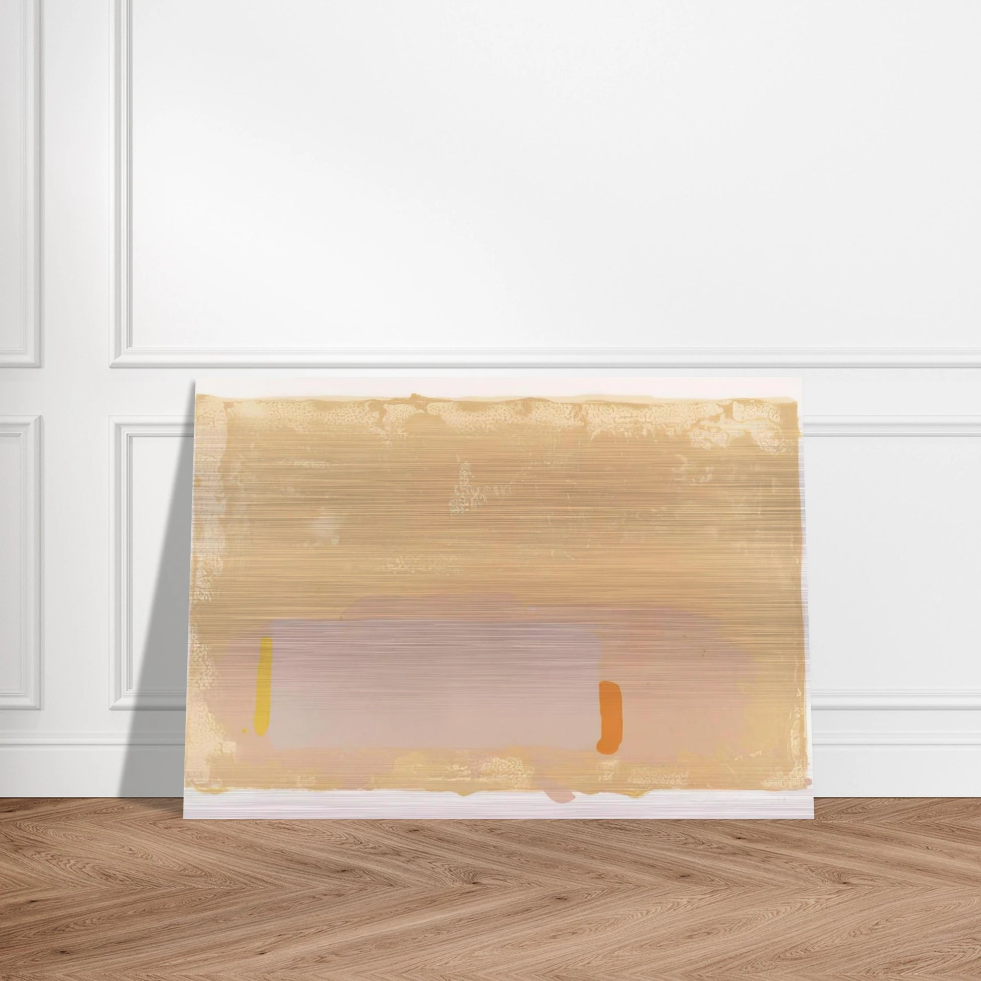 Brown-Beige-Pink - 1971 - John Hoyland Brushed Aluminum Print - 70x100 cm / 28x40 inches | John Hoyland Aluminum Print | John Hoyland Prints