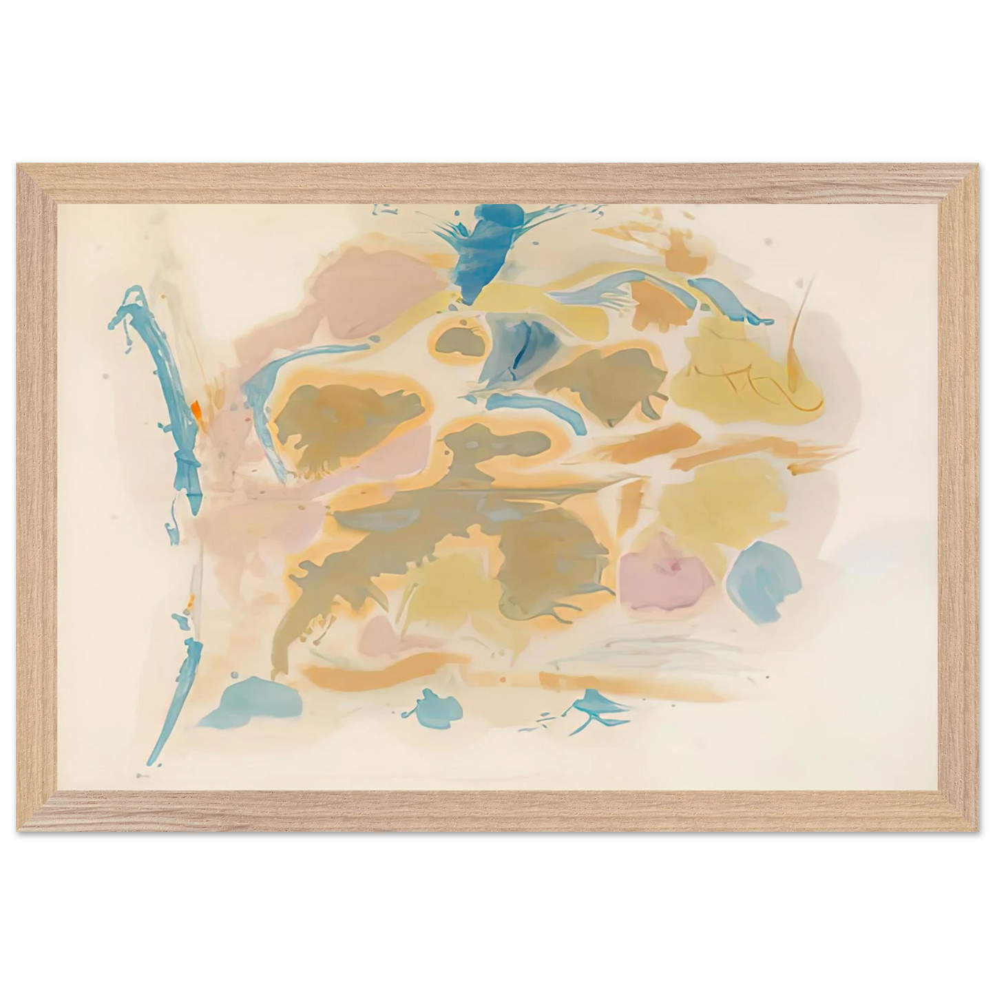 Helen Frankenthaler - Shatter, 1953- Wall Art - 30x40 cm / 12x16 inches - Premium Wooden Framed Poster With Fine Art Paper - Wood frame