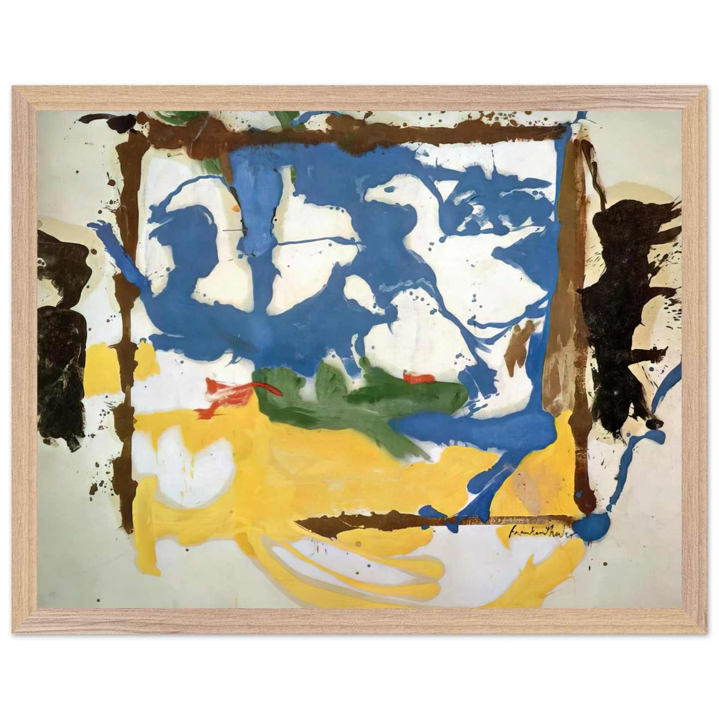 Helen Frankenthaler - Swan Lake #2 - 1961 Wall art - 45x60 cm / 18x24 inches - Fine Art Poster - -