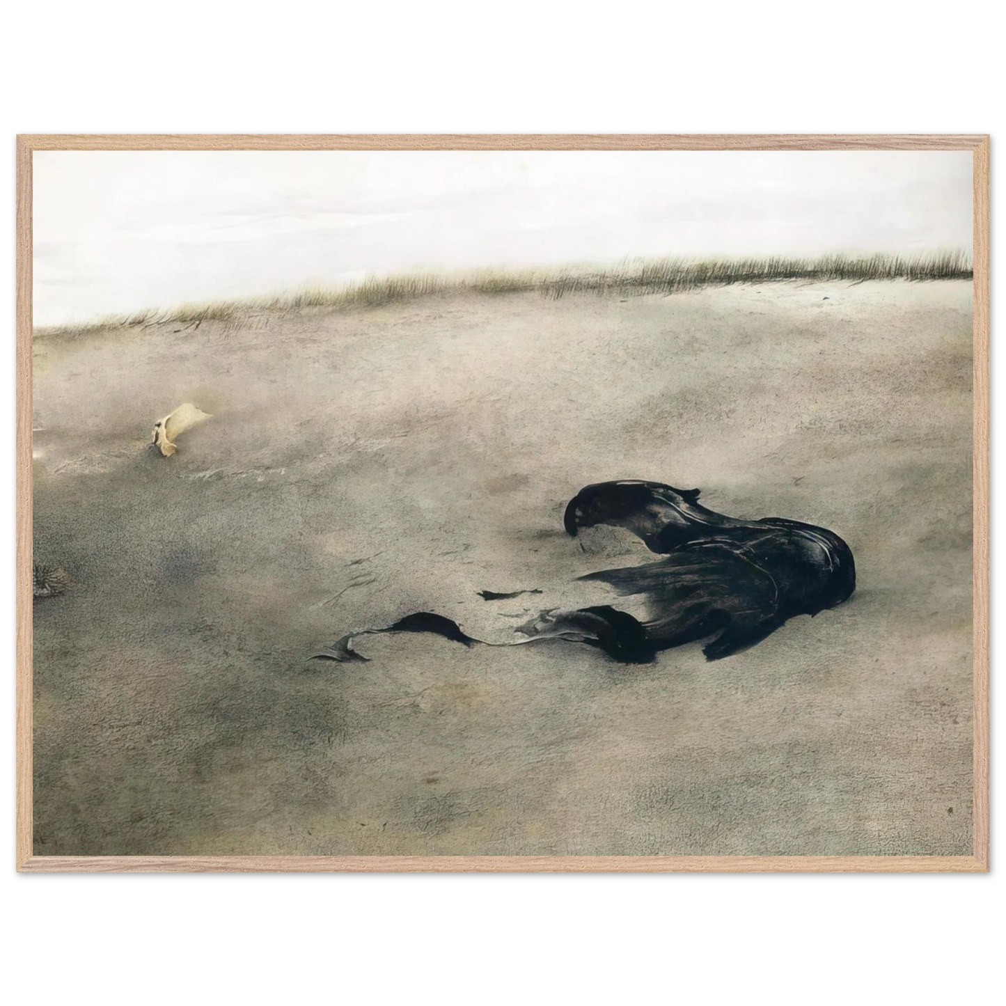 Andrew Wyeth - NOT DETECTED 37 Wall Art - 30x40 cm / 12x16 inches - Premium Wooden Framed Poster With Fine Art Paper - Wood frame