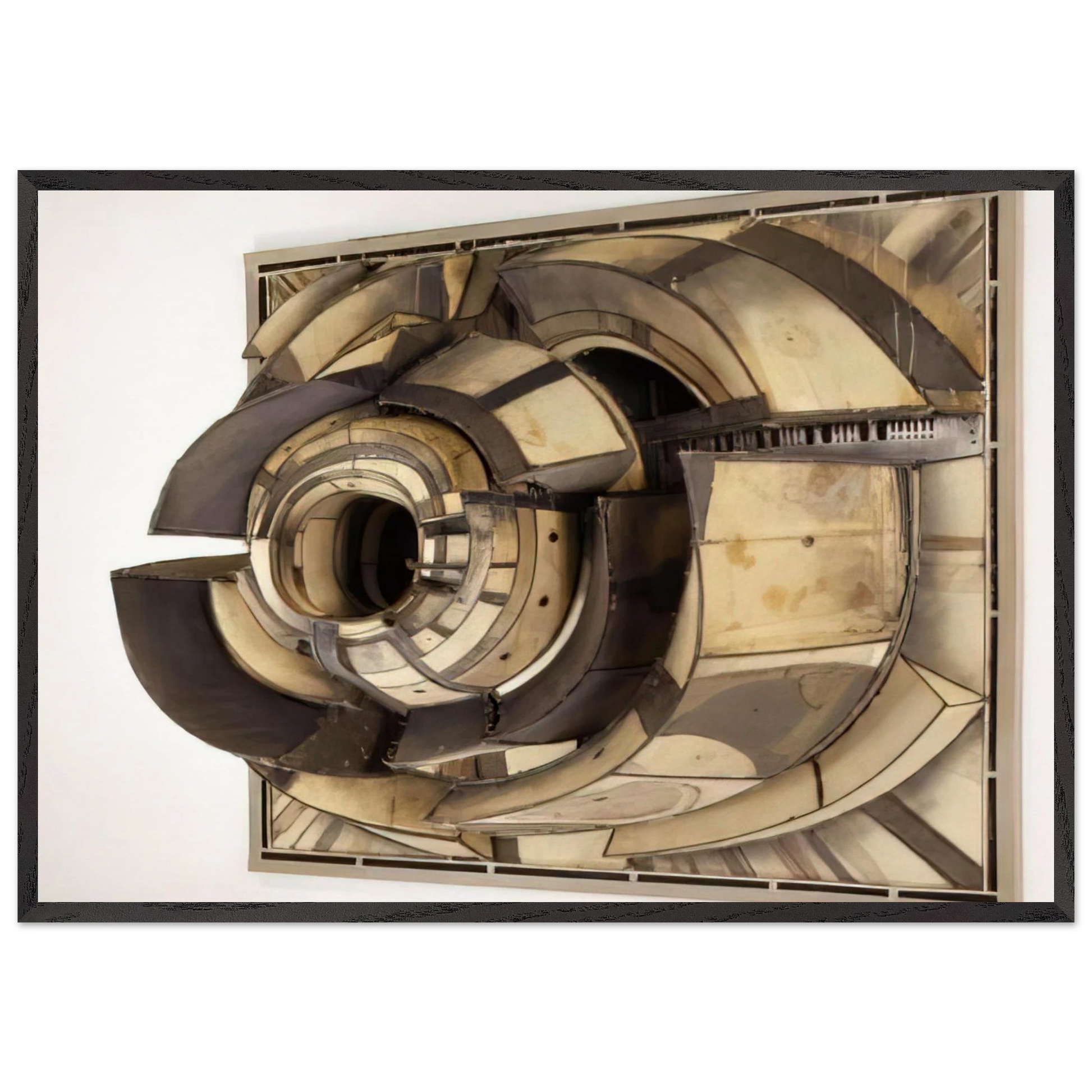 UNTITLED 1962 N1 - Lee Bontecou Framed Art Print – Black Wooden Frame - Default Title - -Framed Art Print