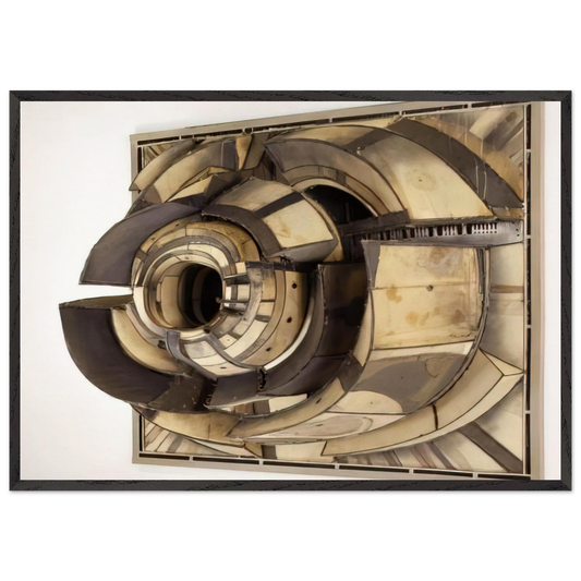UNTITLED 1962 N1 - Lee Bontecou Framed Art Print – Black Wooden Frame - Default Title - -Framed Art Print