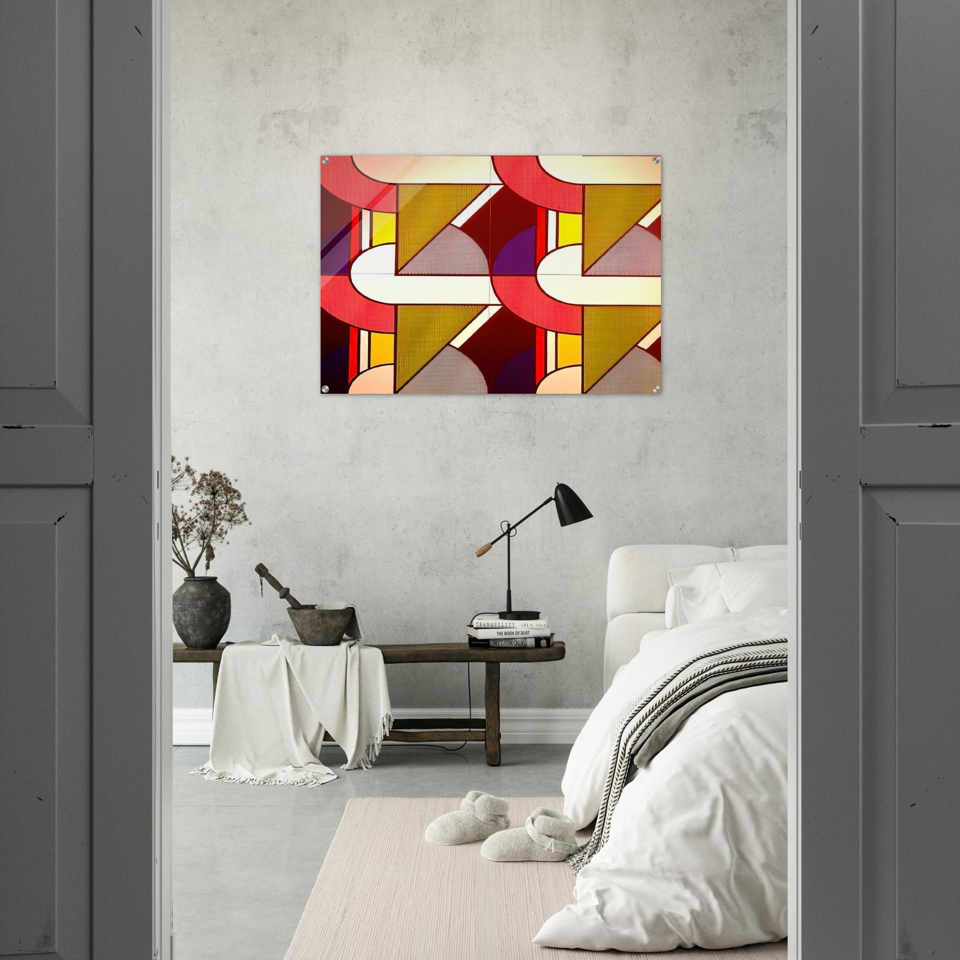 MODULAR PAINTING WITH FOUR PANELS 2 1969 - Roy Lichtenstein Acrylic Print - 70x100 cm / 28x40″ inches | Roy Lichtenstein Wall Art | Roy Lichtenstein Prints