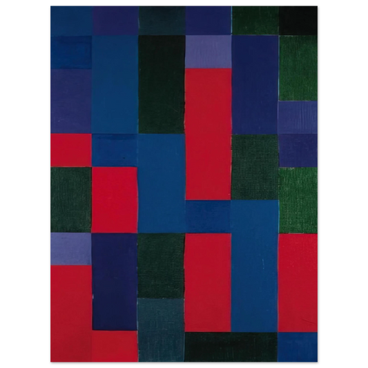 Johannes Itten - Grn-Blau-Rot - 1967 Fine Art Poster - Default Title