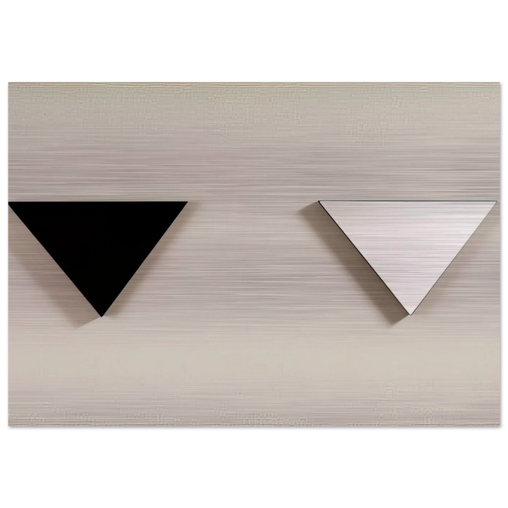 MIRROR OBJECT 1973 - BLINKY PALERMO Brushed Aluminum Print - 70x100 cm / 28x40 inches | BLINKY PALERMO Aluminum Print | BLINKY PALERMO Prints