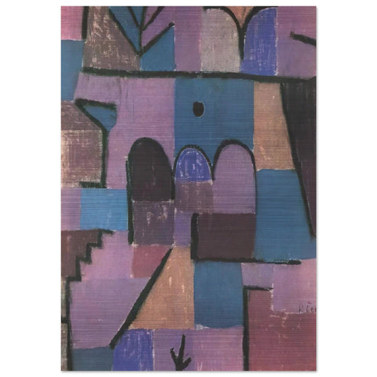 ORIENTAL GARDEN 1939 - Paul Klee Brushed Aluminum Print - 70x100 cm / 28x40 inches | Paul Klee Aluminum Print | Paul Klee Prints