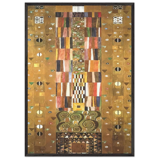 DESIGN FOR THE STOCLETFRIES - Gustav Klimt Framed Art Print – Black Wooden Frame - Default Title - -Framed Art Print