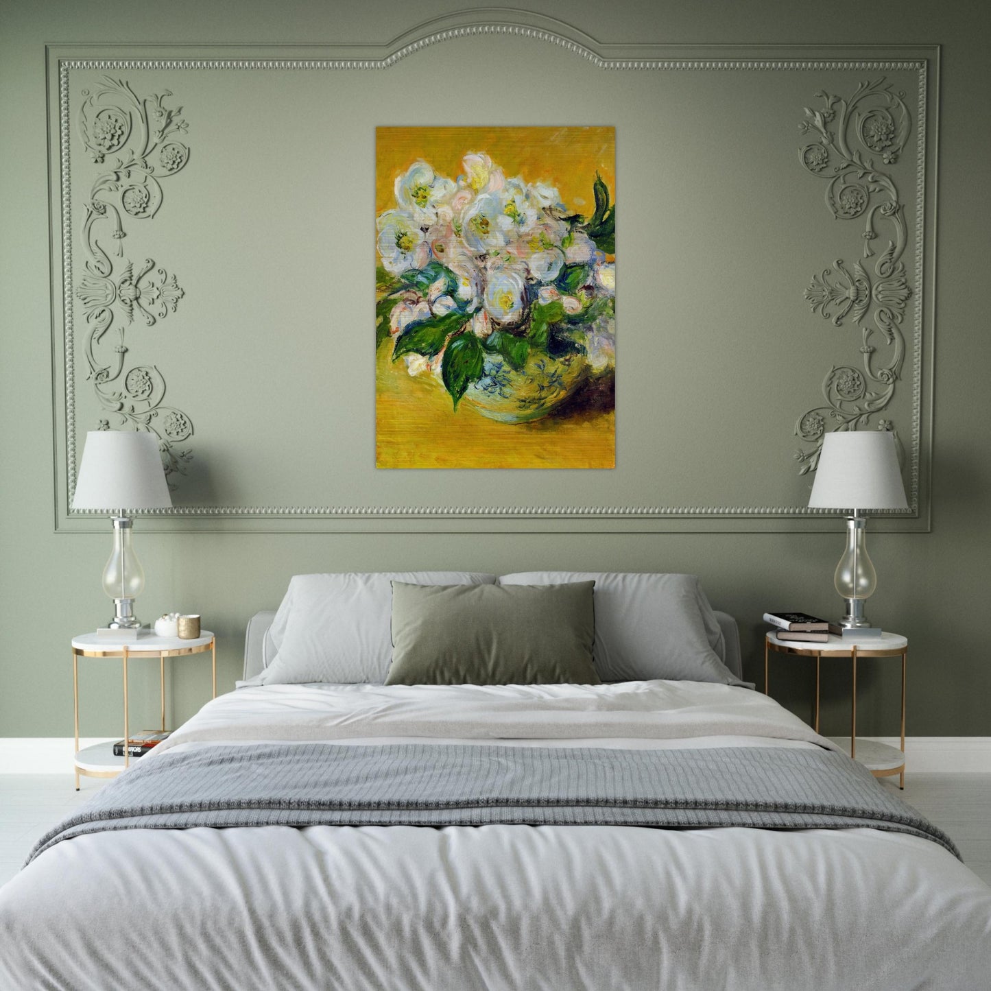 Christmas Roses - claude monet Brushed Aluminum Print - 70x100 cm / 28x40 inches | claude monet Aluminum Print | claude monet Prints