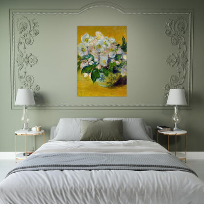 Christmas Roses - claude monet Brushed Aluminum Print - 70x100 cm / 28x40 inches | claude monet Aluminum Print | claude monet Prints