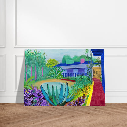 David Hockney - David Hockney Brushed Aluminum Print - 70x100 cm / 28x40 inches | David Hockney Aluminum Print | David Hockney Prints