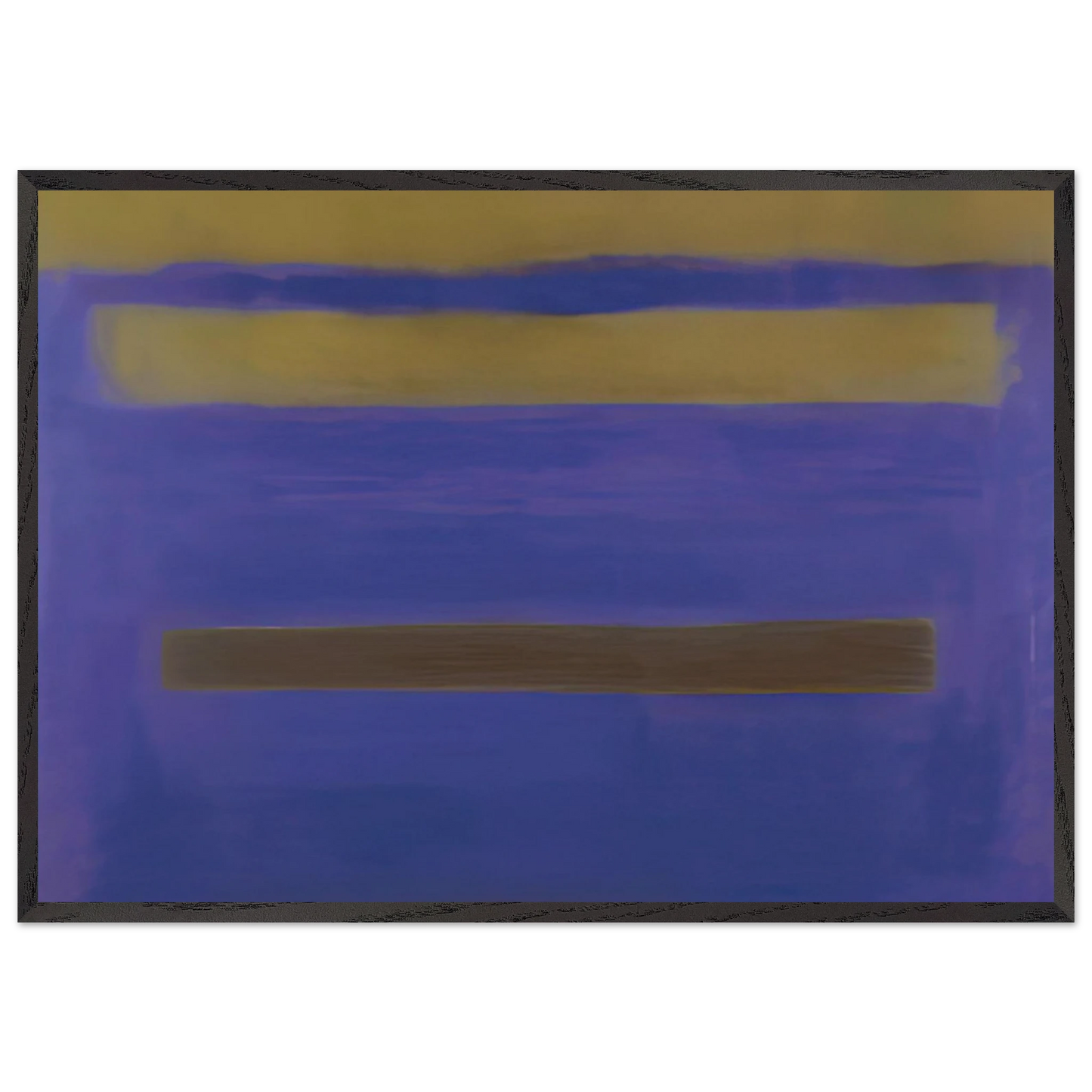 UNTITLED 1980 1 - Esteban Vicente 70x100 cm / 28x40 inches Framed Art Print – Black Wooden Frame