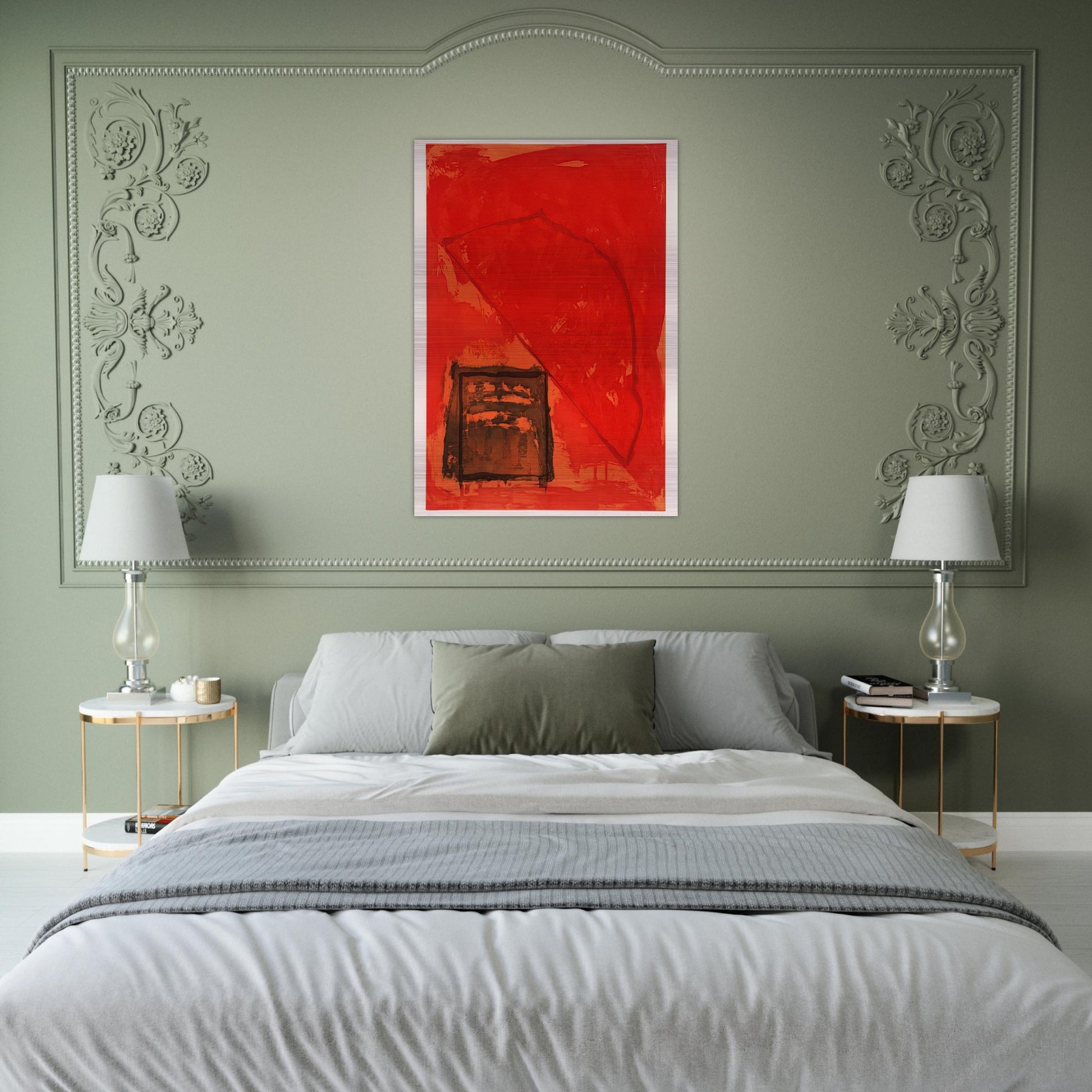 Trace - 1979 - John Hoyland Brushed Aluminum Print - 70x100 cm / 28x40 inches | John Hoyland Aluminum Print | John Hoyland Prints