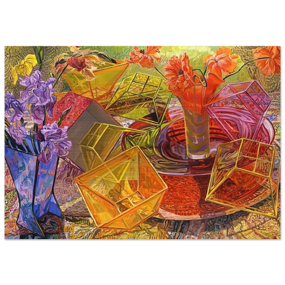 PLASTIC BOXES 2007 - Janet Fish Brushed Aluminum Print - 70x100 cm / 28x40 inches | Janet Fish Aluminum Print | Janet Fish Prints