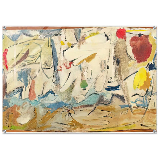 Cloudscape, 1951- - Helen Frankenthaler Acrylic Print - 70x100 cm / 28x40″ inches | Helen Frankenthaler Wall Art | Helen Frankenthaler Prints