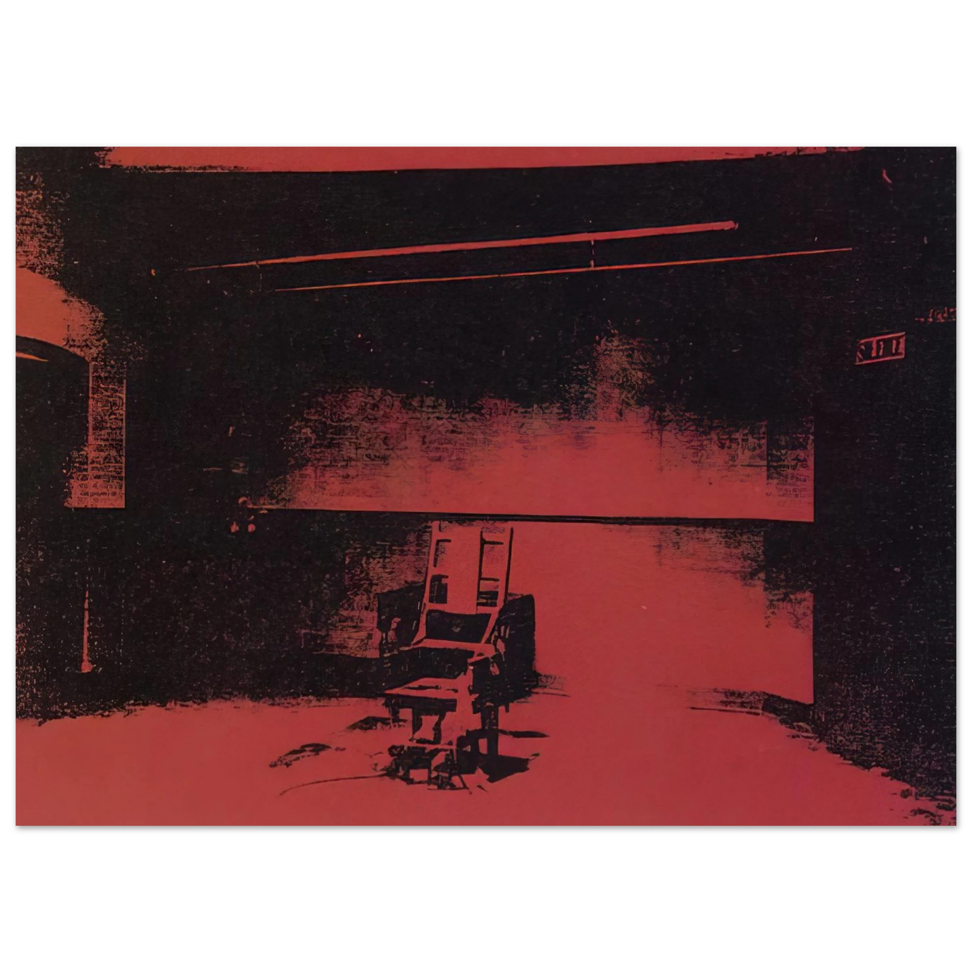 Andy Warhol - Early electric chair Fine Art Poster - 75x100 cm / 30x40 inches