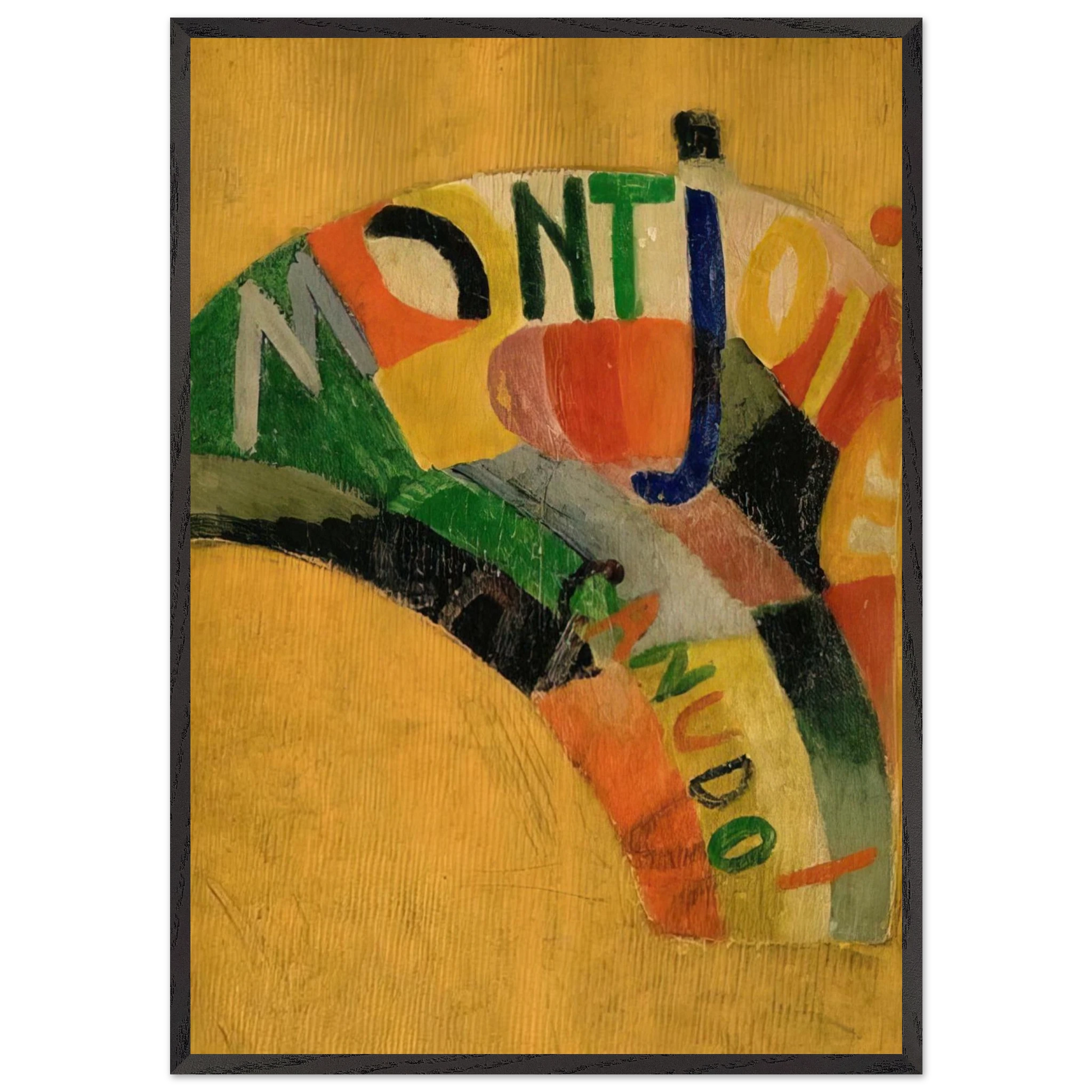 MONTJOIE - Sonia Delaunay Framed Art Print – Black Wooden Frame - Default Title - -Framed Art Print