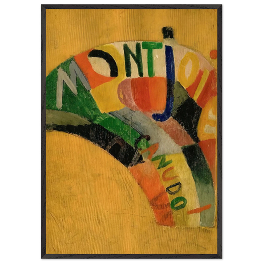 MONTJOIE - Sonia Delaunay 70x100 cm / 28x40 inches Framed Art Print – Black Wooden Frame