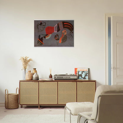 TEMPERED ELAN 1944 - Wassily Kandinsky Brushed Aluminum Print - 70x100 cm / 28x40 inches | Wassily Kandinsky Aluminum Print | Wassily Kandinsky Prints
