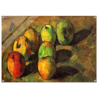 Still life with seven apples - Paul Cézanne Acrylic Print - 70x100 cm / 28x40″ inches