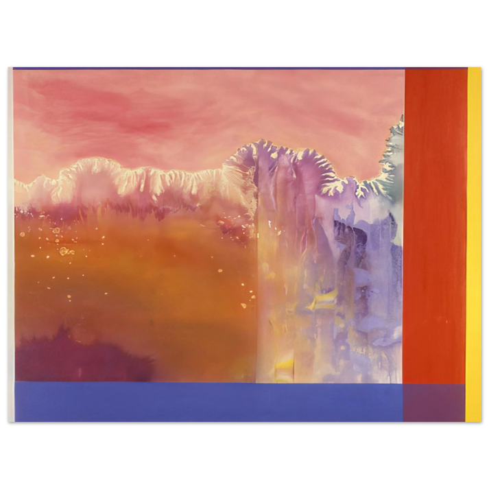 Ronnie Landfield - The Arc - 1986  75x100 cm / 30x40inches Fine Art Poster