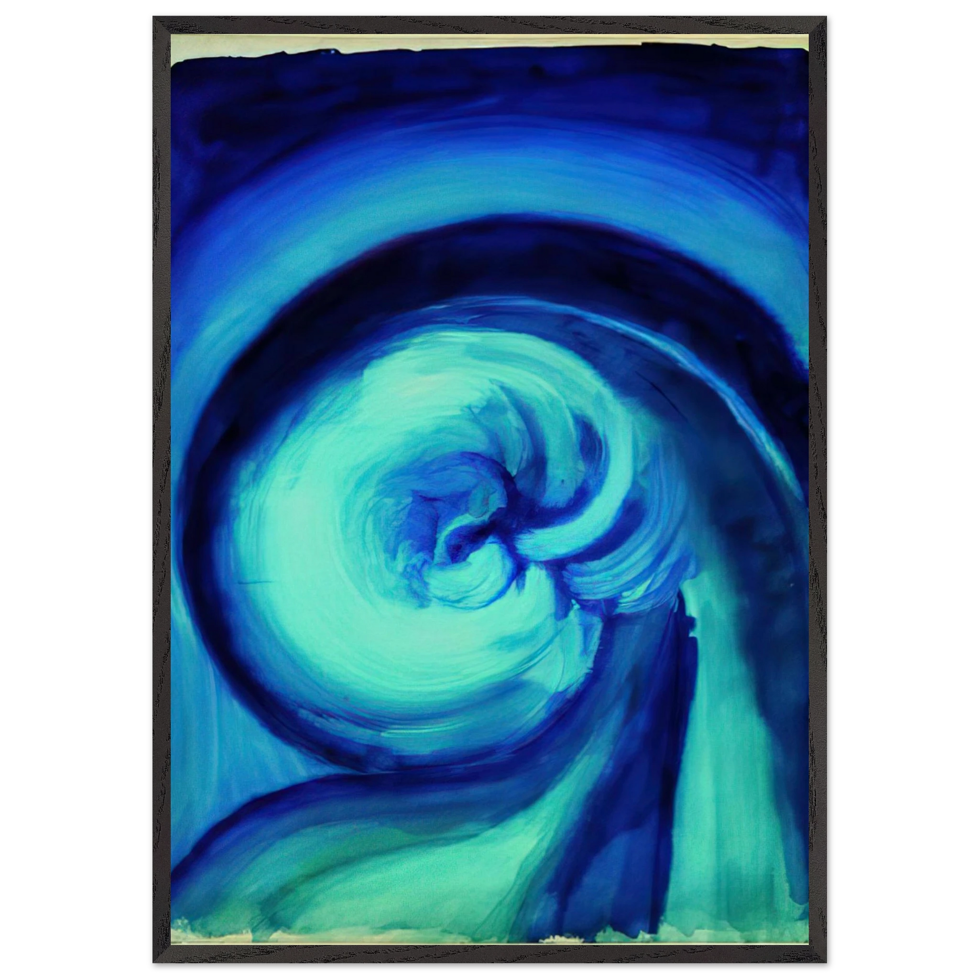 Blue I - Georgia OKeeffe 70x100 cm / 28x40 inches Framed Art Print – Black Wooden Frame