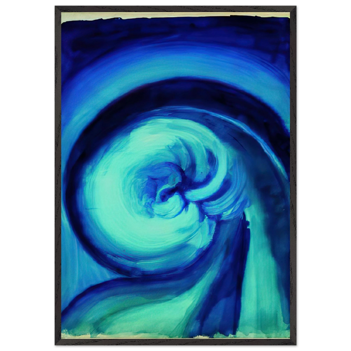 Blue I - Georgia OKeeffe 70x100 cm / 28x40 inches Framed Art Print – Black Wooden Frame