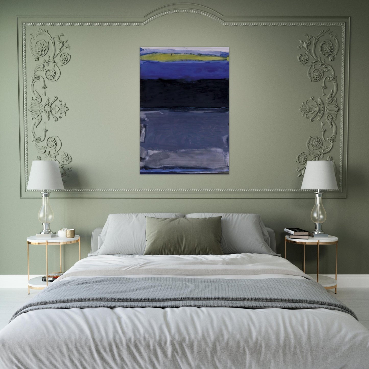 Blue Space - 1954 - Thomas Downing Brushed Aluminum Print - 70x100 cm / 28x40 inches | Thomas Downing Aluminum Print | Thomas Downing Prints