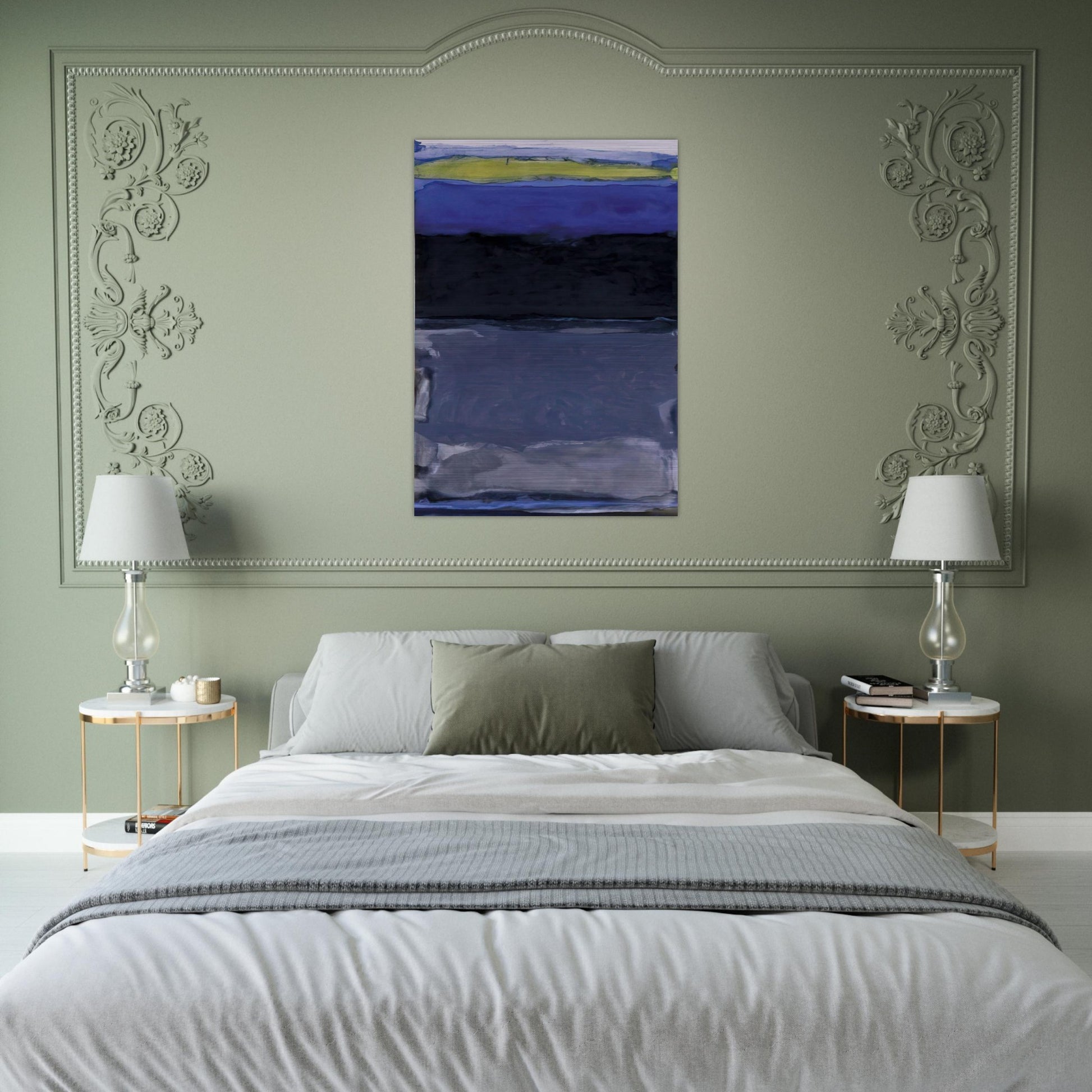 Blue Space - 1954 - Thomas Downing Brushed Aluminum Print - 70x100 cm / 28x40 inches | Thomas Downing Aluminum Print | Thomas Downing Prints