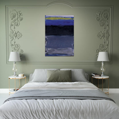 Blue Space - 1954 - Thomas Downing Brushed Aluminum Print - 70x100 cm / 28x40 inches | Thomas Downing Aluminum Print | Thomas Downing Prints