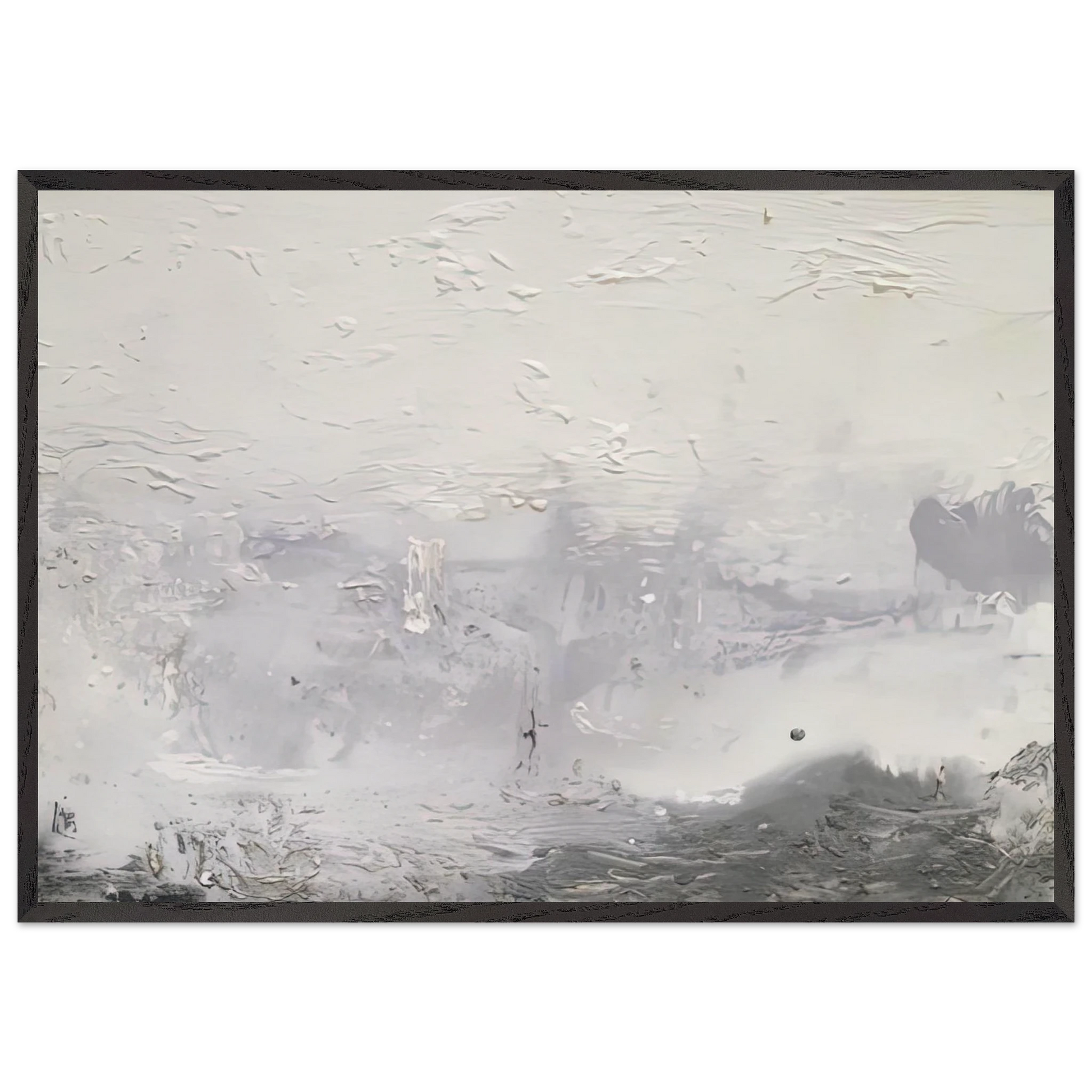 Barometer 1992- - Helen Frankenthaler Framed Art Print – Black Wooden Frame - Default Title - -Framed Art Print