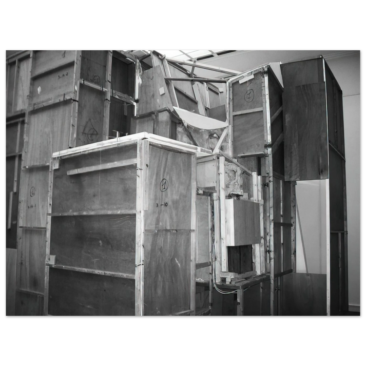 Kurt Schwitters - MERZBAU SEEN FROM THE OUTSIDE 1933  75x100 cm / 30x40inches Fine Art Poster