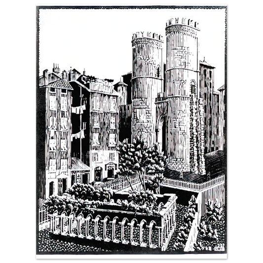 MC Escher - ESCHER (25) Wall Art - 21x29.7 cm / 8x12" - Fine Art Poster - -