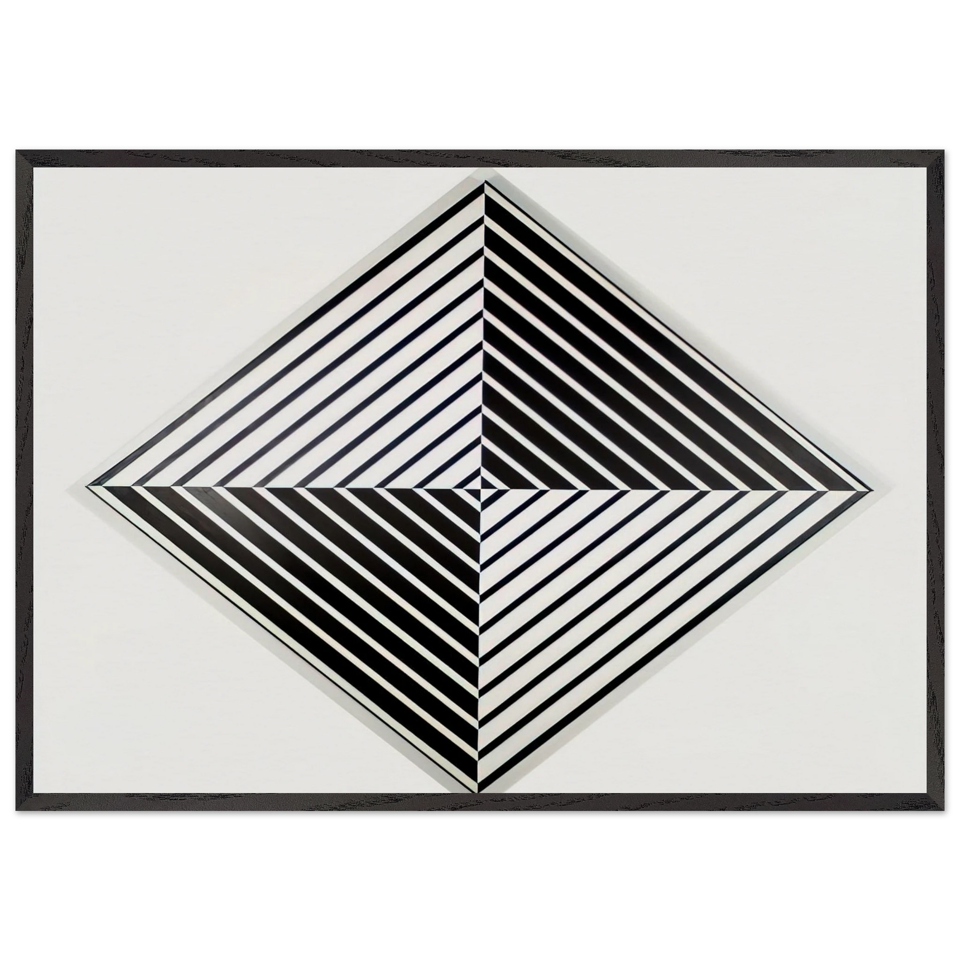 Black and White - 1952 - Carmen Herrera Framed Art Print – Black Wooden Frame - Default Title - -Framed Art Print